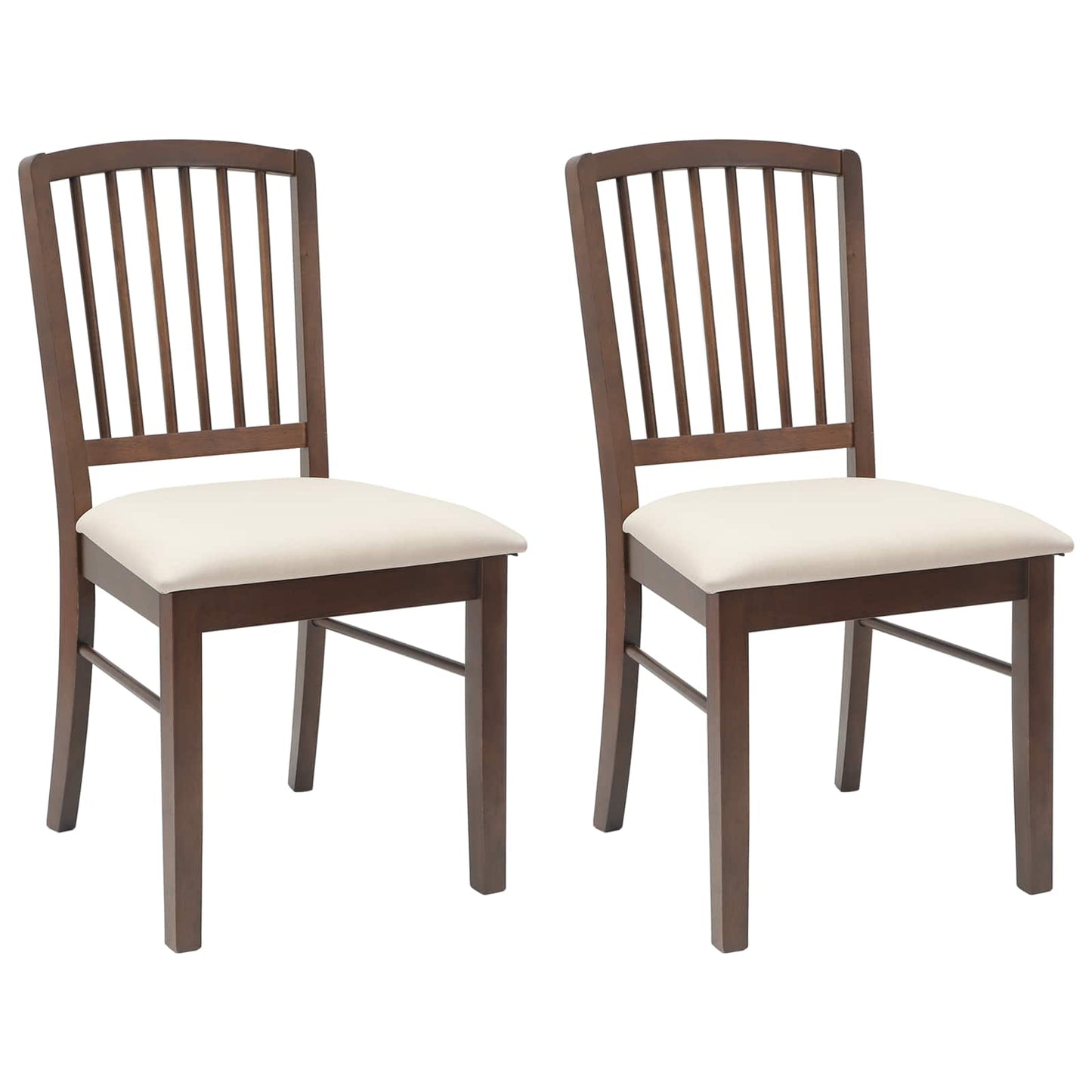 vidaXL Cadeiras de Jantar 2 pcs Marrom Claro 50 x 52,5 x 91 cm