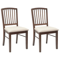 vidaXL Cadeiras de Jantar 2 pcs Marrom Claro 50 x 52,5 x 91 cm