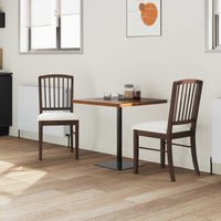 vidaXL Cadeiras de Jantar 2 pcs Marrom Claro 50 x 52,5 x 91 cm