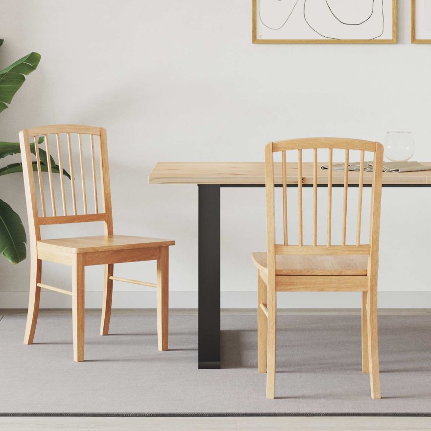 vidaXL Cadeiras de Jantar 2 pcs Marrom Claro 50 x 52,5 x 91 cm