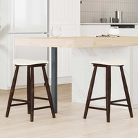 vidaXL Cadeiras de Jantar 2 pcs Marrom Claro 46 x 37 x 63 cm