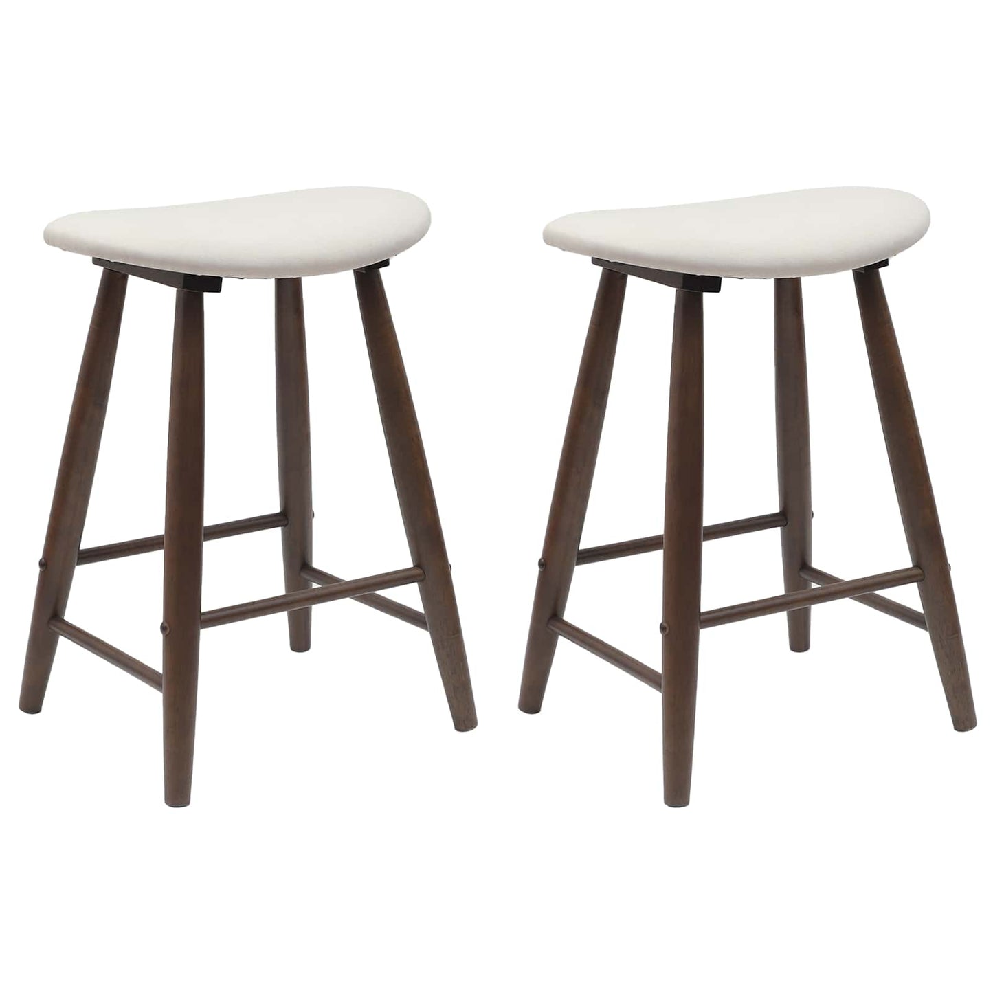vidaXL Cadeiras de Jantar 2 pcs Marrom Claro 46 x 37 x 63 cm