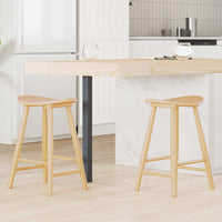 vidaXL Cadeiras de Jantar 2 pcs Marrom Claro 46 x 37 x 63 cm