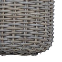 vidaXL Cesta de Plantas com armazenamento 2 pcs Cinzeto Rattan Lacak