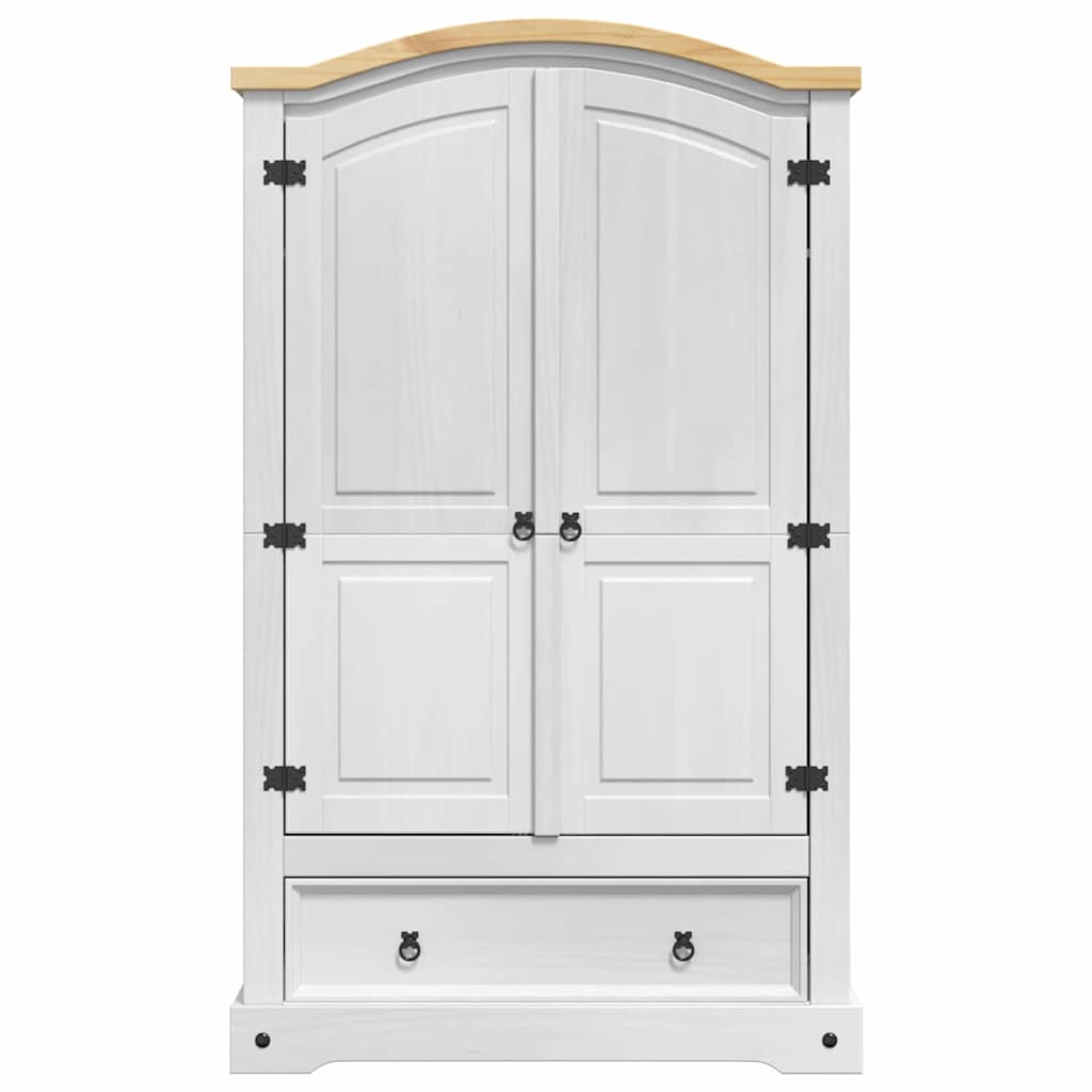 vidaXL Guarda-roupa com gaveta com porta Branco 101 x 52 x 170 cm