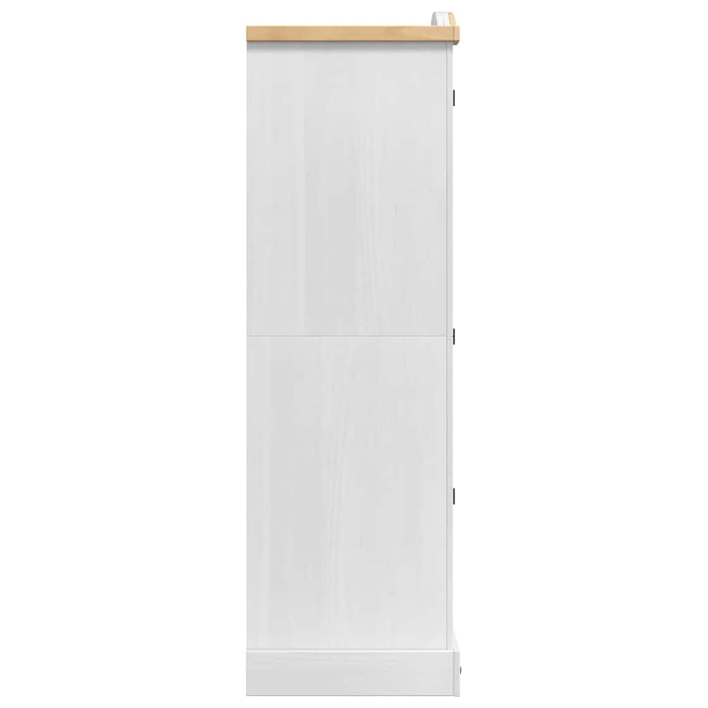 vidaXL Guarda-roupa com gaveta com porta Branco 101 x 52 x 170 cm