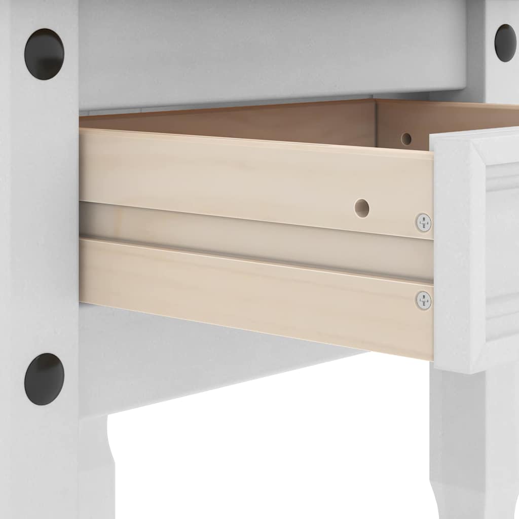 vidaXL Mesa de apoio Branco 50 x 50 x 50 cm Madeira de Pinheiro Sólida