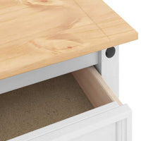 vidaXL Mesa de apoio Branco 50 x 50 x 50 cm Madeira de Pinheiro Sólida