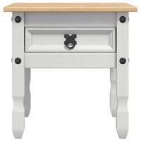vidaXL Mesa de apoio Branco 50 x 50 x 50 cm Madeira de Pinheiro Sólida