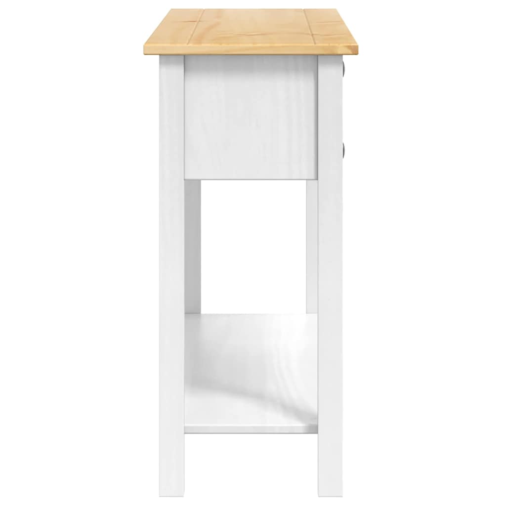 vidaXL Mesa de apoio com gaveta Branco 114 x 34,5 x 73 cm