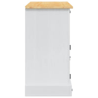 vidaXL Baús de Armazenamento com gaveta Branco 112 x 40 x 75 cm