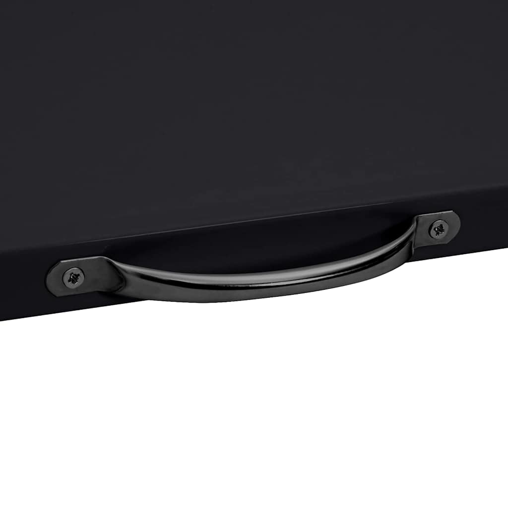 vidaXL Prateleira Intermediária para Máquina de Lavar Preto