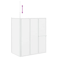 vidaXL Tela de Banho Opaco 120 x 70 x 137 cm Alumínio