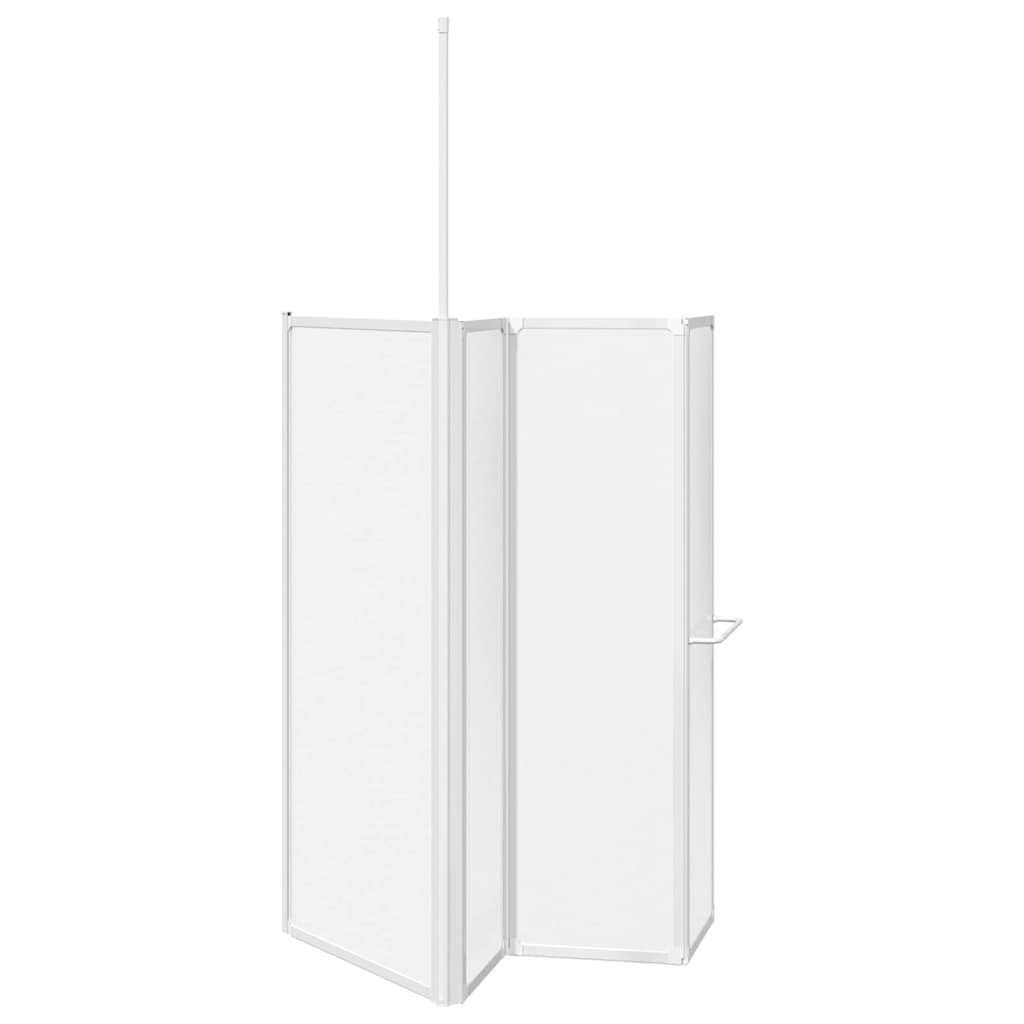 vidaXL Tela de Banho Opaco 120 x 70 x 137 cm Alumínio
