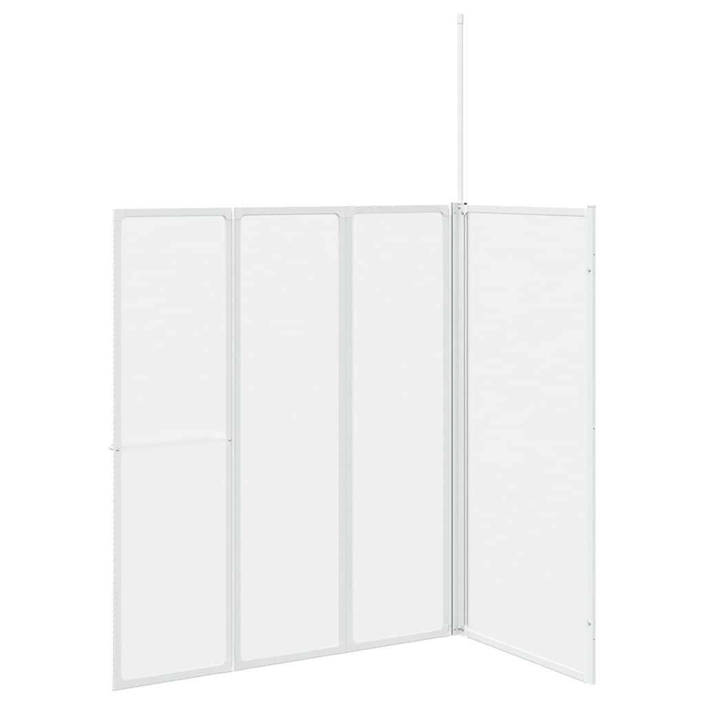 vidaXL Tela de Banho Opaco 120 x 70 x 137 cm Alumínio