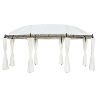 vidaXL Gazebo branco-nata 530 x 350 x 265 cm