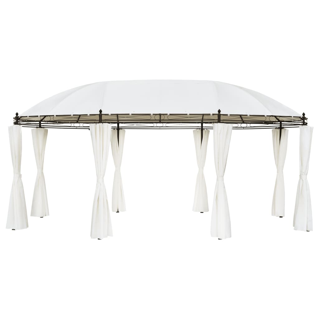 vidaXL Gazebo branco-nata 530 x 350 x 265 cm
