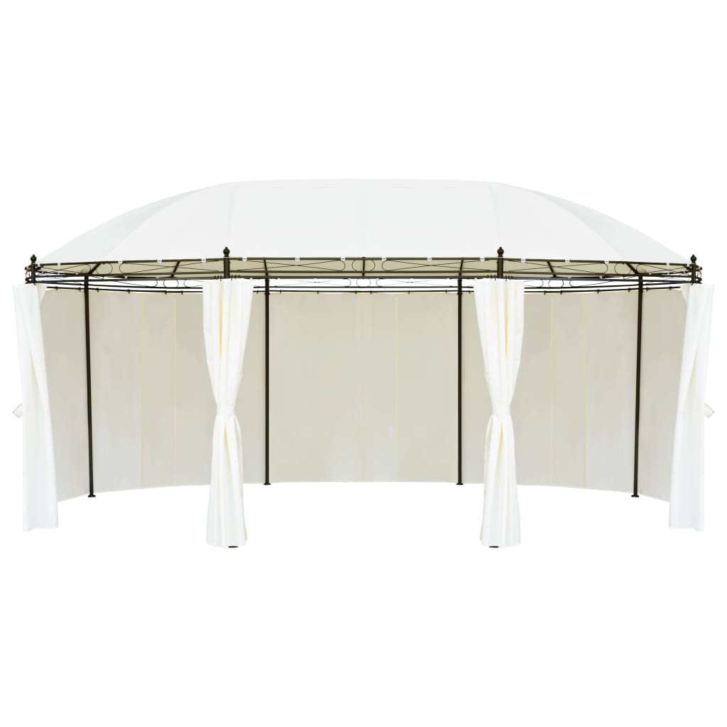 vidaXL Gazebo branco-nata 530 x 350 x 265 cm