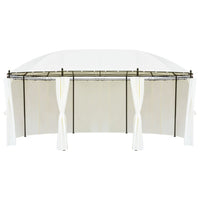 vidaXL Gazebo branco-nata 530 x 350 x 265 cm