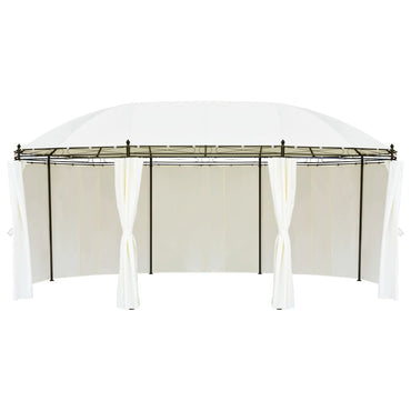 vidaXL Gazebo branco-nata 530 x 350 x 265 cm