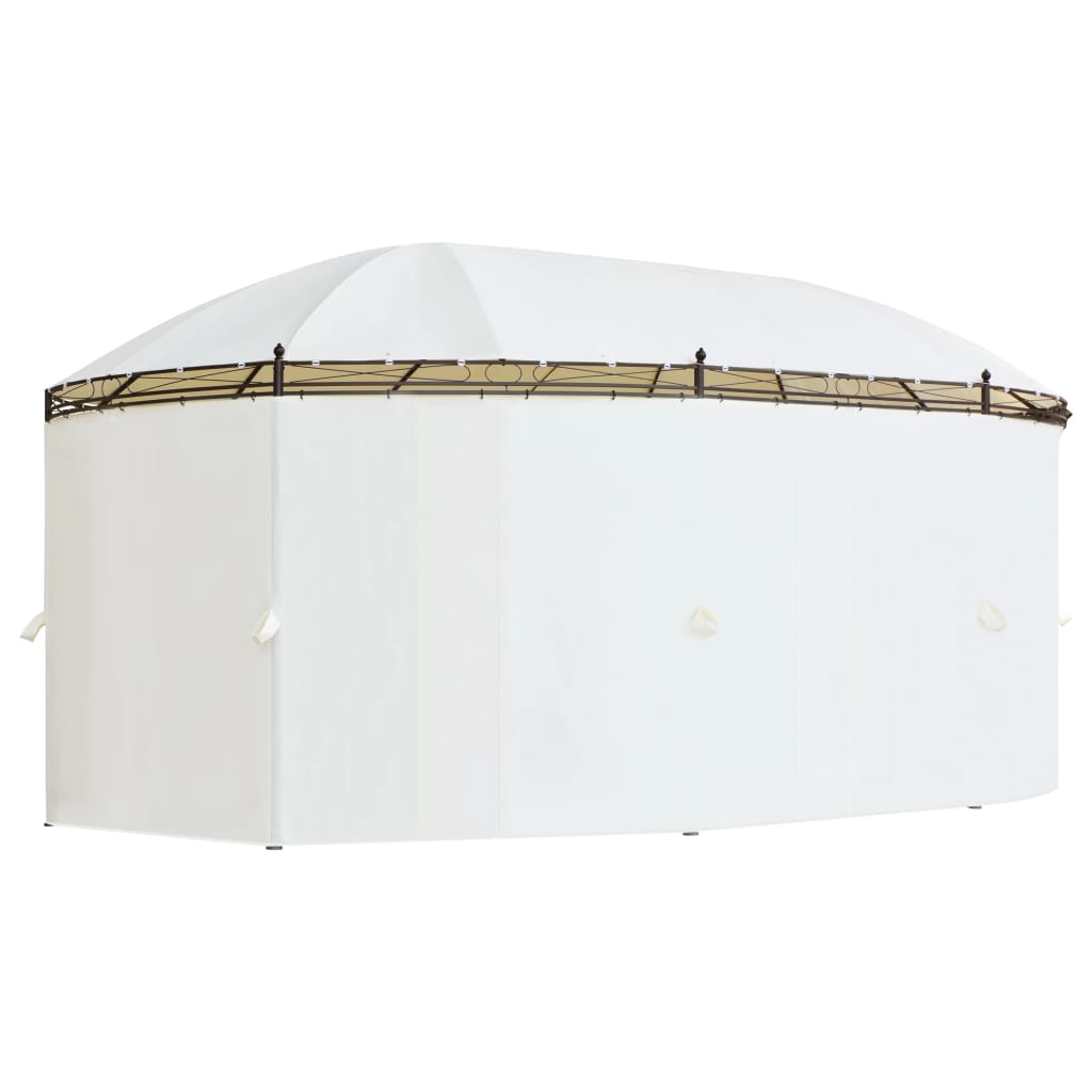 vidaXL Gazebo branco-nata 530 x 350 x 265 cm