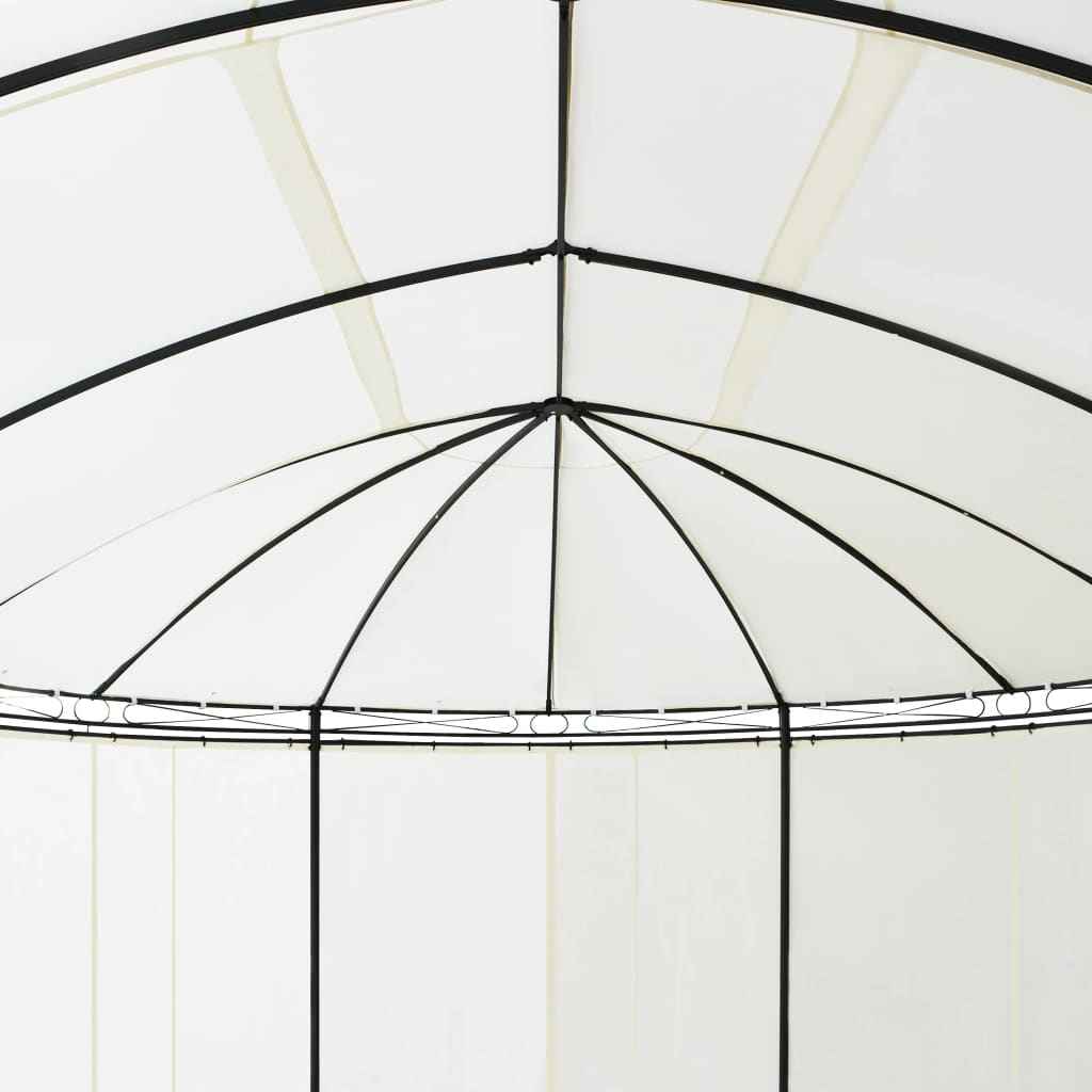 vidaXL Gazebo branco-nata 530 x 350 x 265 cm