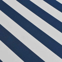 vidaXL Toldo dobrável manual 500 cm azul e branco