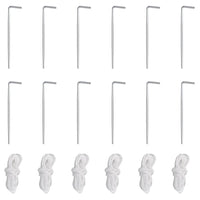 vidaXL Tenda com 6 painéis laterais 2x2 m azul