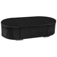 vidaXL 13 pcs conjunto lounge jardim c/ almofadões vime PE azul