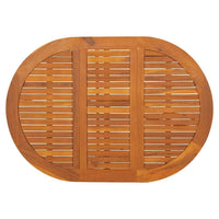 vidaXL Mesa de jardim 130x90x72 cm madeira de acácia maciça