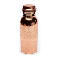 Garrafa de água em Cobre 500 ml - Desenho floral