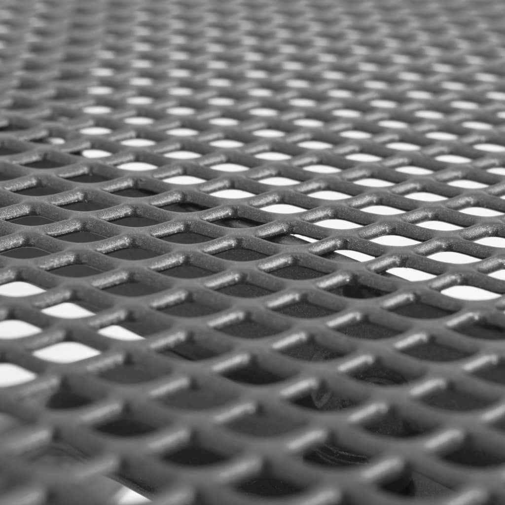 vidaXL 5 pcs conjunto jantar jardim + cadeiras dobráveis aço antracite