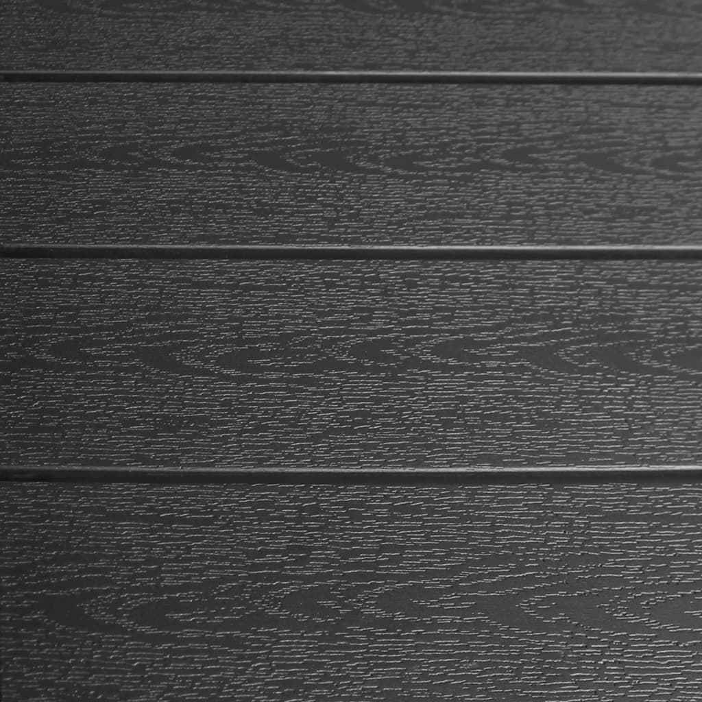 vidaXL 5 pcs conjunto de jantar para exterior alumínio e WPC preto