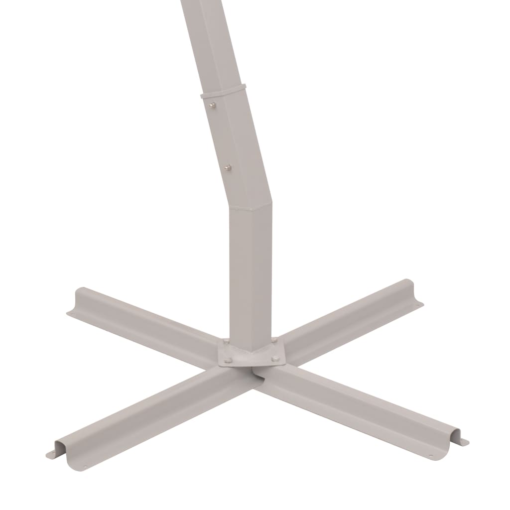 vidaXL Guarda-sol suspenso com poste de alumínio 300x300 cm verde