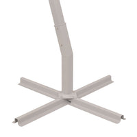 vidaXL Guarda-sol suspenso com poste de alumínio 300x300 cm verde