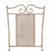 vidaXL 3 pcs conjunto bistrô em aço branco