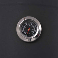 vidaXL Churrasqueira defumador carvão c/ prateleira inferior preta XXL