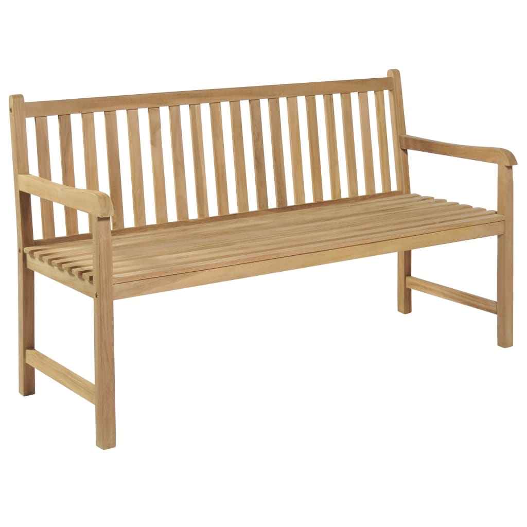 vidaXL Banco de jardim 150 cm teca