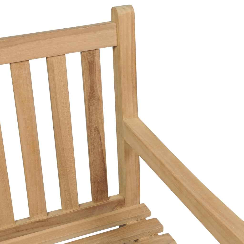vidaXL Banco de jardim 150 cm teca