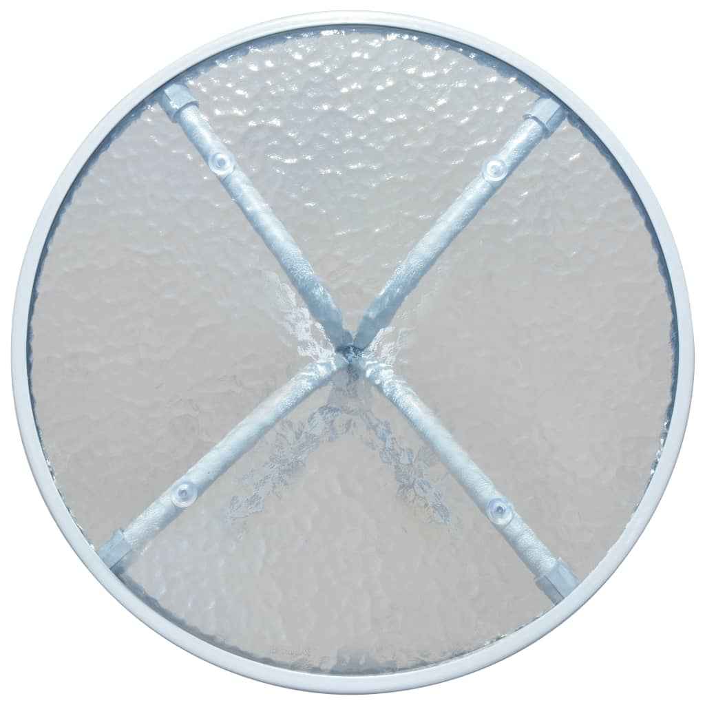 vidaXL Mesa de bistrô 50x71 cm aço cinzento