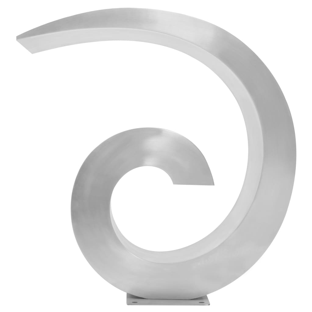 vidaXL Fonte para piscina aço inoxidável 50x30x53 cm prateado