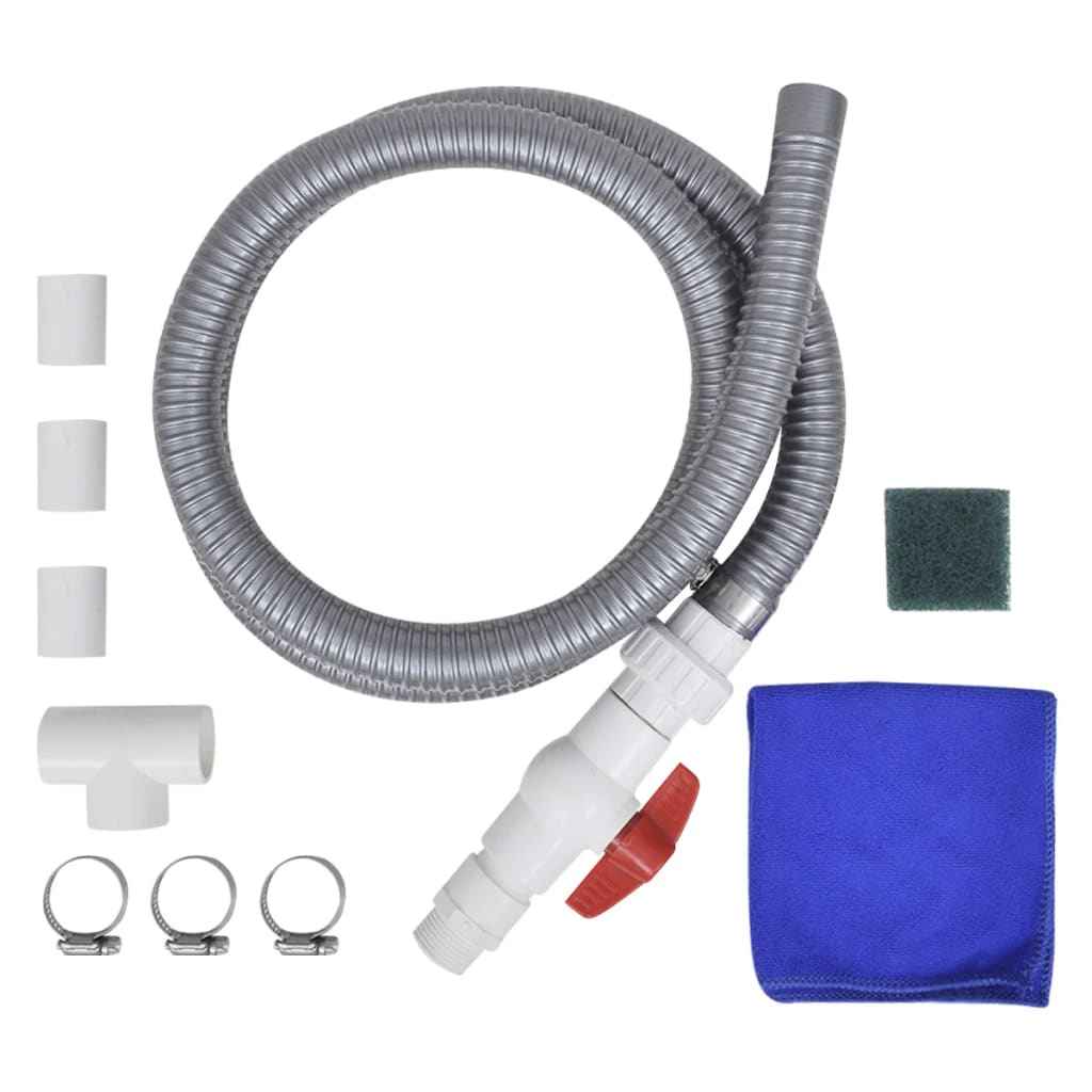 vidaXL Fonte para piscina aço inoxidável 50x30x53 cm prateado