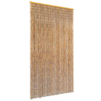 vidaXL Cortina de porta em bambu 90x200 cm