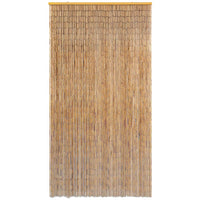 vidaXL Cortina de porta em bambu 90x200 cm