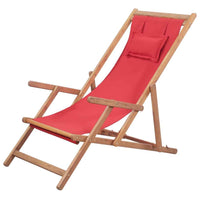 vidaXL Cadeira de praia dobrável madeira eucalipto maciça/tecido creme