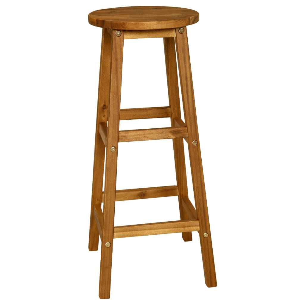 vidaXL Conjunto de bar 3 pcs madeira de acácia maciça