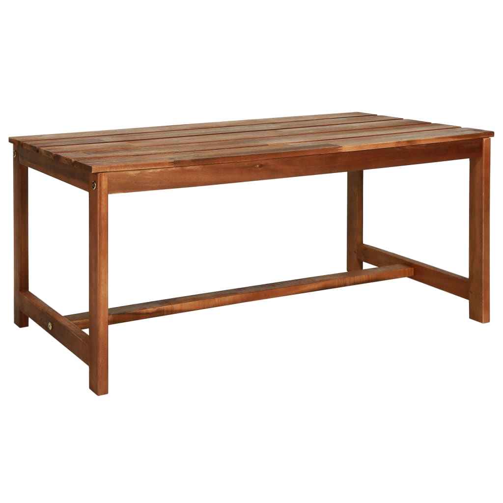 vidaXL 4 pcs conjunto lounge exterior madeira acácia maciça