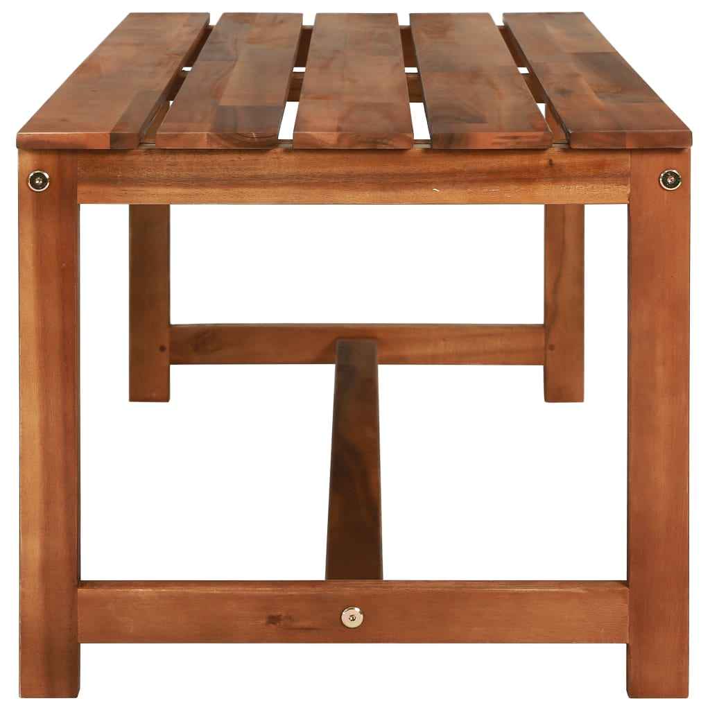 vidaXL 4 pcs conjunto lounge exterior madeira acácia maciça