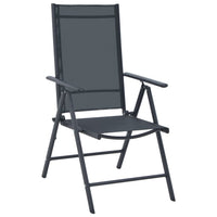 vidaXL 5 pcs conjunto de jantar jardim alumínio e textilene preto