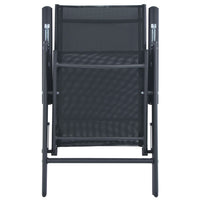 vidaXL 5 pcs conjunto de jantar jardim alumínio e textilene preto